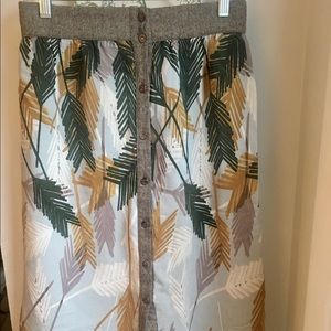 Anthropologie Palm Skirt size 4 🌴